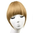 thumbnail image 4 of Korikoli Clip in Bangs 100% Remy Human Hair Extensions Clip on Fringe Air Bangs with Nice Net Natural Flat Neat Bangs with Temples One Piece Hairpiece Straight Ginger Blonde for Women, 4 of 8