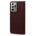 thumbnail image 3 of Premuim PU Leather Wallet Case Compatible for Samsung Galaxy Note 20, Card Slots Stand Feature Magnetic Clasp Short Strap Cover for Samsung Galaxy Note 20 6.7 Inch,Coffee, 3 of 7