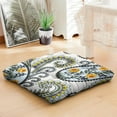 thumbnail image 2 of Paisley Floor Pillow for Meditation, Boho Style Square Cushion for Sitting, Yoga Pillow for Bedroom or Balcony 22 x 22, 2 of 7