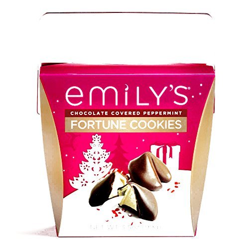 Emily's Dark Chocolate Peppermint Fortune Cookies (2 Unit Per Order