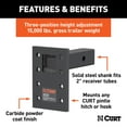 thumbnail image 2 of Curt Manufacturing Cur48328 Pintle Mount 8.5" Long 7" Plate 15000 Gtw, 2 of 4