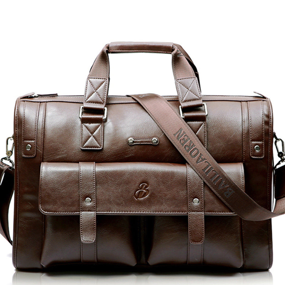 Fashion Men Business Vintage Laptop Bag Briefcase Big Capacity 