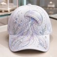 thumbnail image 2 of MEICHEN Print Baseball Cap for Women Trendy Ocean Animal Jellyfish Graphic Visor Hat Outdoor Sun Hat Casual Streestwear Trucker Hat, 2 of 4