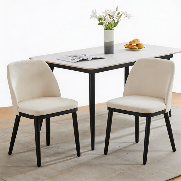 Gaderth Dining Chairs Set Of 2, Modern Dining Chairs,Fabric Upholstered Kitchen Side Chairs, Farmhouse Dining Room Chair Side Chair For Kitchen, Dining Room