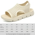 thumbnail image 2 of Sandalias para caminar Sandalias deportivas Sandalias elegantes Mujeres cómodas (38) beige, 2 of 7