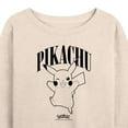 thumbnail image 3 of Pokémon - Pikachu - Women's Lightweight French Terry Long Sleeve Shirt, 3 of 5