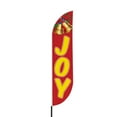 thumbnail image 2 of Joy Feather flag Pole Mountfor Outdoor by DreamController | 15 FEET Long Polyester Outdoor Banner Flag Pole Kit for Easy Hang | HD Print Swooper Flag Pole Stand for Joy| Made in USA, 2 of 7