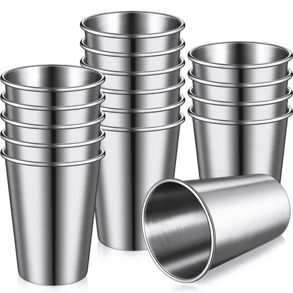 New Arrivals 16Pack Stainless Steel Tumbler Cups - ,Unbreakable