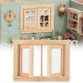thumbnail image 3 of Ventana de Casa de Muñecas BuyWeekMX Madera Miniatura 1:12, 3 of 9