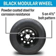 thumbnail image 2 of Seachoice 53403 ST175/80R13C/5H KR35 13" Black Modular, 5 Lug Radial Tire & Wheel Assembly, 2 of 2