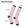 thumbnail image 2 of Honeii Lilies Flowers Print Long Socks,Novelty Design Socks Gift for Men and Women,Crew Socks,Calf Socks, 2 of 6