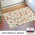 thumbnail image 3 of Red Mushroom Line Light Pattern Door Rugs,Washable Non Slip Door Mats Indoor,Decorative Door Mats,Entry Mat Indoor for Entrance,Bedroom,Kitchen,Bathroom,16"x24", 3 of 6