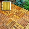 6-Pack Interlocking Deck Tile 6-Slat Design