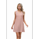 thumbnail image 4 of Vestido Rosa Sin Mangas con Cuello en V y Bolsillos para Mujer, Color Liso, Talla M, 4 of 10