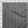 thumbnail image 3 of oneOone Viscose Chiffon Black Fabric Floral & Puppies Sewing Material Print Fabric By The Yard 42 Inch Wide, 3 of 5
