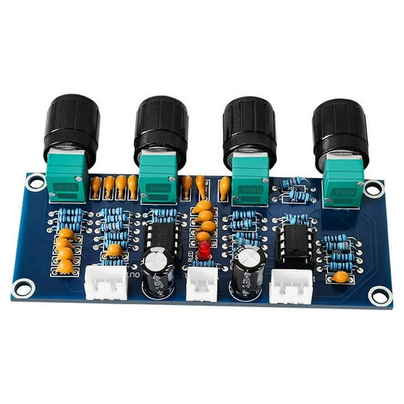 keepw Sound Tone Control Board Bass Treble Pre-amplifier Volume Adjustment Controller Amplifier Boards Removable Replacement Part
