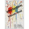thumbnail image 2 of Hans Cornelissen 11x14 Gold Ornate Wood Frame and Double Matted Museum Art Print Titled - Amsterdam Color City (1984), 2 of 4