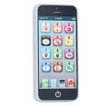 thumbnail image 2 of Mobile Phone Toy, Cell Phone Play Toy English Light Music Educational Simple Interface  For Home Play For Children Black, 2 of 8