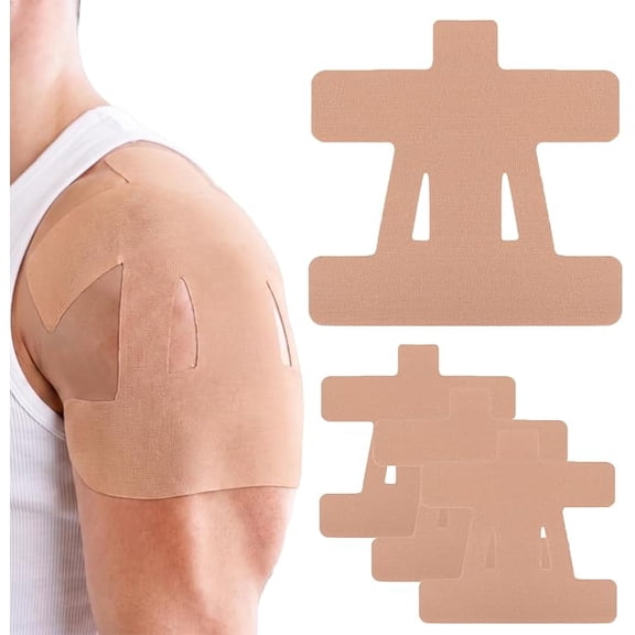 Kinesiology Tape for Shoulder Pain Relief, Shoulder Tape for Pain Relief, Waterproof Breathable Athletic Tape, Breathable Hypoallergenic Latex Free Tape, Enhance Elastic Sports Tape