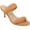 Tan, variant on Collection Womens Mellody Light Puff Strap Slip On Open Toe Pumps