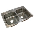 thumbnail image 3 of Transolid K-Ctde33228-1 Classic 33" Drop In Double Basin Stainless Steel Kitchen Sink -, 3 of 3