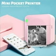 thumbnail image 7 of Wireless Pocket Printer, Portable Photo Printer, Plastic Pink2 Portable Photo Pocket Printer, Wireless Bluetooth, for Study Notes, Wrong Question Printing, Compact, 5 Paper Rolls, by Goohae, 7 of 7