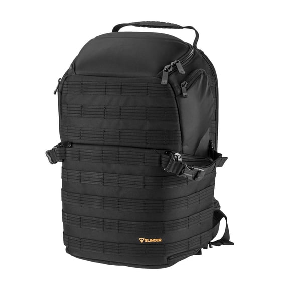 Slinger Tactical 45 Camera, Drone and Laptop Backpack (Black)