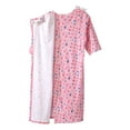 thumbnail image 2 of Open Back Night Gown For Ladies - Assisted Dressing Hospital Gown - Sweet Flower 2XL, 2 of 4