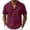 Red-02, variant on Rvwovn Men's Band Collar Henley Shirt - Short Sleeve Casual Linen Cotton Beach Vacation T-Shirt
