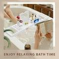thumbnail image 4 of Premium Bathtub Tray Caddy, Expandable Bath Tray, Unique House Warming Gifts, New Home, Anniversary and Wedding Gifts for Couple, Bridal Shower Gift for Women, 4 of 5