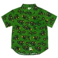 thumbnail image 1 of Shirt John Deere Tractor Toddler Boys Button Down Green 3T, 1 of 8