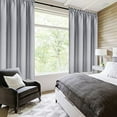 thumbnail image 2 of DWCN Blackout Curtains Room Darkening Thermal Insulated Bedroom Curtains Window Curtain Panels, 42 x 63 inches Long, Set of 2 Silver Grey Rod Pocket Drapes, 2 of 5