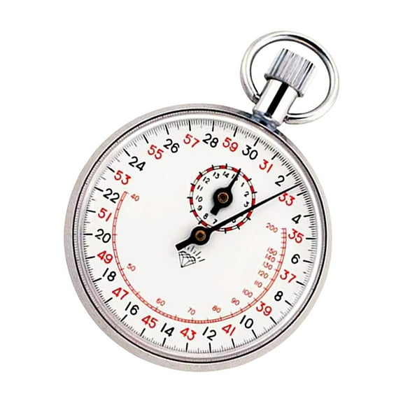 Handheld Mechanical Stopwatch for Track Races Featuring 30/60 Second Dials and Pause Function Mechanical Running Timers