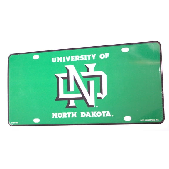 North Dakota Fighting Hawks Aluminum License Plate