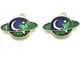 thumbnail image 2 of 10 colgantes de planetas de aleación esmaltada, accesorios para joyería y adornos., 2 of 3
