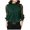 Green, variant on Women's Long Sleeve Blouse Solid Color Mesh Patchwork Round Neck Pullover Lightweight Casual Business Fashion Top