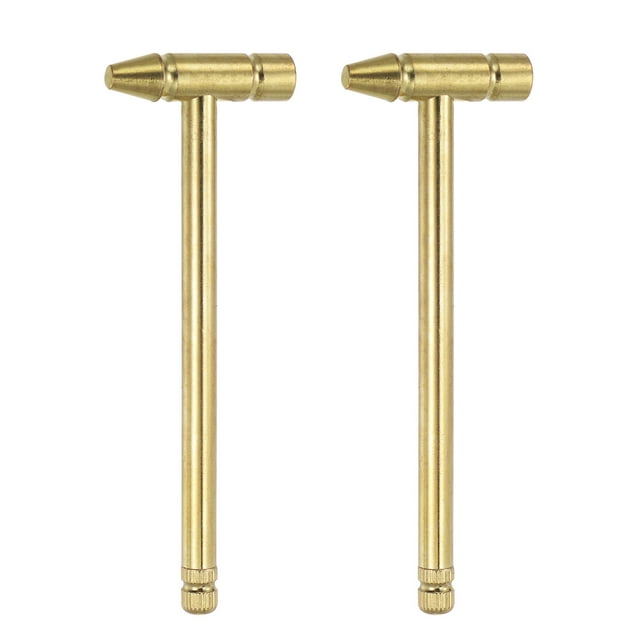Unique Bargains 2pcs Mini Multifunction Copper Hammer 160x52mm Small Brass Nail Pulling Hammers