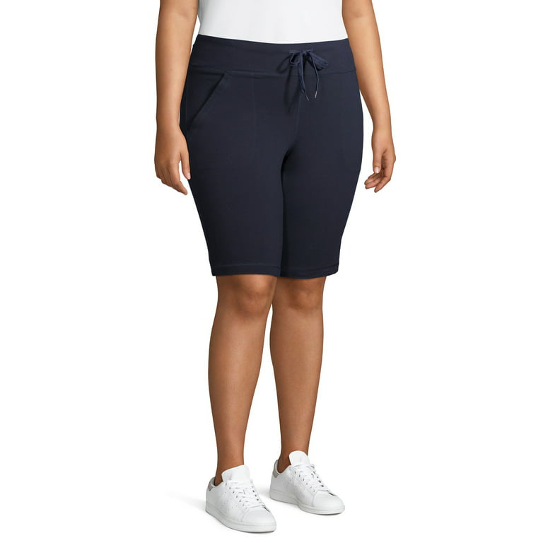 Athletic Works Women's Plus Size Bermuda Shorts, Up to size 4X 