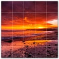 thumbnail image 1 of Picture-Tiles.com: Sunset Ceramic Tile Wall Mural WAL500979-55XL. 60"W x 60"H using (25) 12" x 12" Ceramic Tiles-Satin Finish, 1 of 3