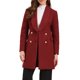 thumbnail image 1 of Abrigo de invierno de doble botonadura INSPIRE CHIC para mujer, con cuello de solapa, manga larga, abrigo exterior, color burdeos, 1 of 6