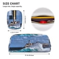 thumbnail image 3 of Uemuo Lighthouse in Havana Printed Leather Pencil Case, Pencil Pouch, Portable Pencil Bag, Pen Case for& Office, 3 of 7