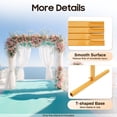 thumbnail image 6 of 6.6FT x 5FT Square Backdrop Stand, Wedding Arches for Ceremony, Rectangular Metal Balloon Arch Stand Garden Arbor Frame for Wedding Birthday Party Photo Booth Background Decoration, 6 of 12