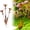 1pcs, variant on Flamed Copper Three Calla Lilies Garden Stake with Bells, Metal Flower Yard Art Decor, Outdoor Wind Bell Stake for Lawns, Patios & Garden, Rustic Handmade Wind Chime Ornament Gift
