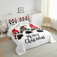 thumbnail image 3 of Feelyou Merry Christmas Kids 01, Xmas Buffalo Hats Twin Comforter Sets, Kawaii Pet Paw Reversible Bedding Set, Ultra Soft Home Decor,2 Pieces, 3 of 8