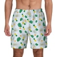 thumbnail image 2 of Picia Pineapple pattern Mens Swim Trunks with Compression Liner Stretch Beach Shorts Quick Dry with Zipper Pockets No-Chafing Board Shorts-Large, 2 of 9