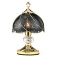 thumbnail image 2 of ORE International Floral Touch Lamp, Black, 2 of 2