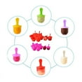 thumbnail image 2 of 7 Cavities Silicone Baby Food Container Ice Cream Popsicle Molds With Colorful Sticks DIY Ice Bar Frozen Dessert Maker, 2 of 9