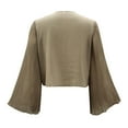 thumbnail image 5 of CNKOO Cardigan à Manches Cloche Plissé en Chiffon pour Femmes, 5 of 5