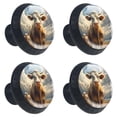 thumbnail image 2 of 4 Pcs Cartoon Cow Knobs for Kitchen Cabinet Cupboard Dresser Bookcase Drawer Pulls Handles Round Home Decor, 2 of 8