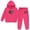 Z04-Hot Pink, variant on CAIXIA Boys Sweat Suit Set - 2 Piece,Girls Outfits Sweatsuit Kids Sports Hoodie Suit Long Sleeve Hooded Sweatshirt Jogger Pants Set,Green,8-9 Years